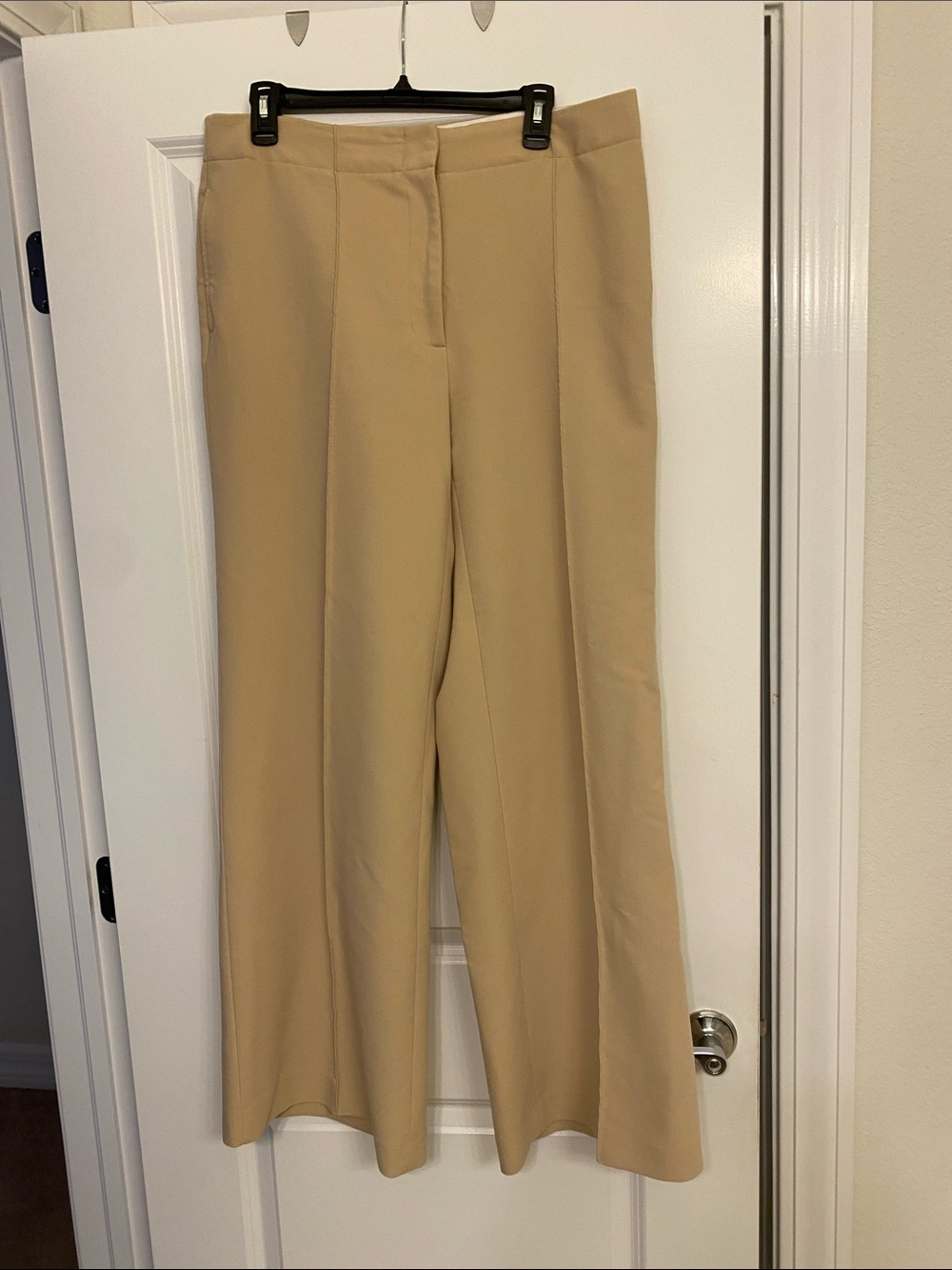 Karl Lagerfeld Wide-Leg Trousers in Beige